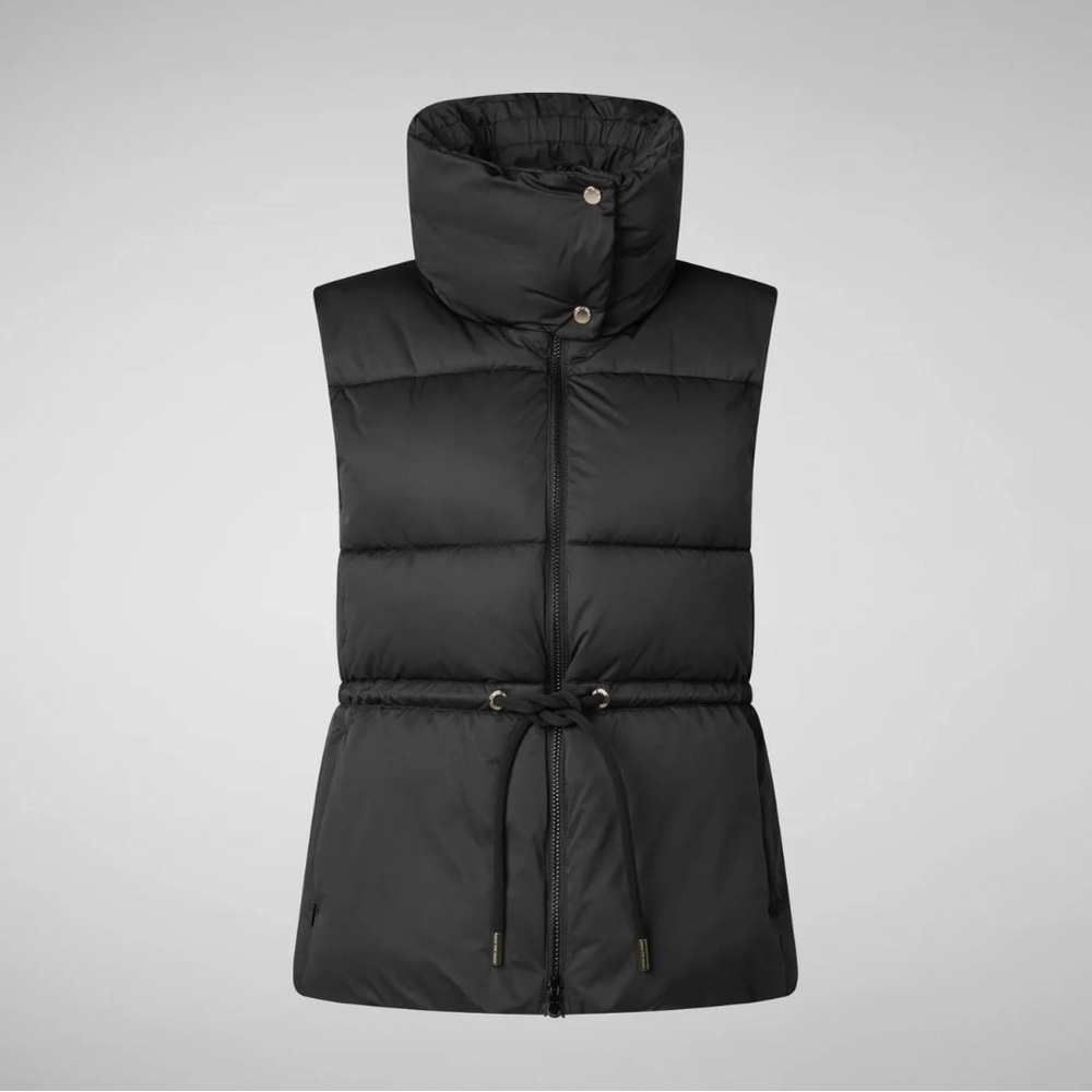 NWT Save The Duck - Ren Sustainable Puffer Vest, M, Black